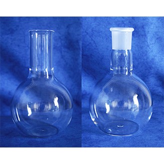 Quartz Flat Bottom Flask With or Without Sockets